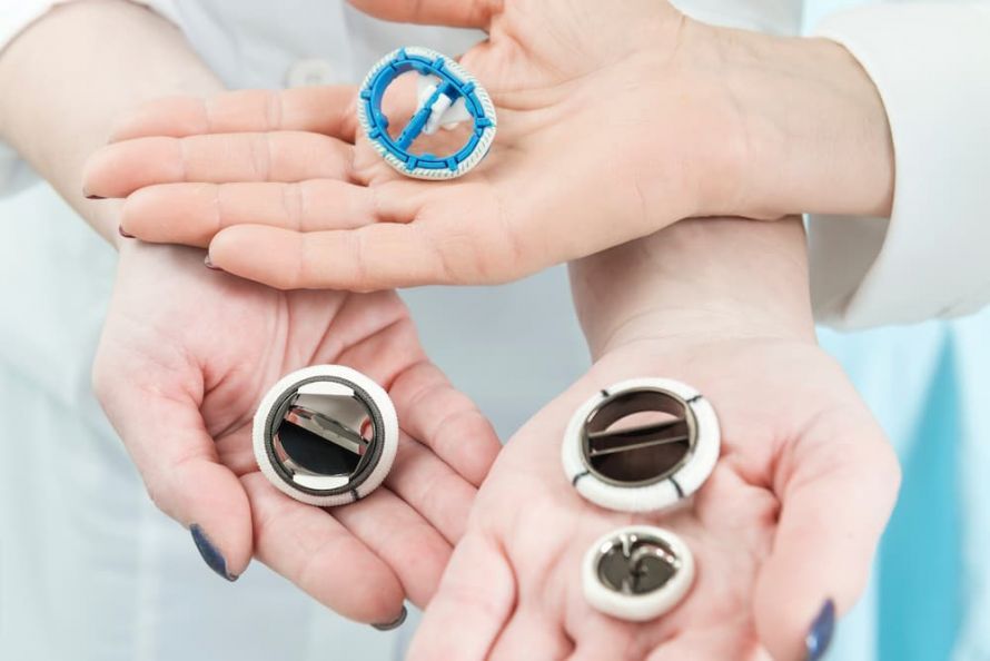 Verschiedene mechanische Herzklappenprothesen Verschiedene mechanische Herzklappenprothesen