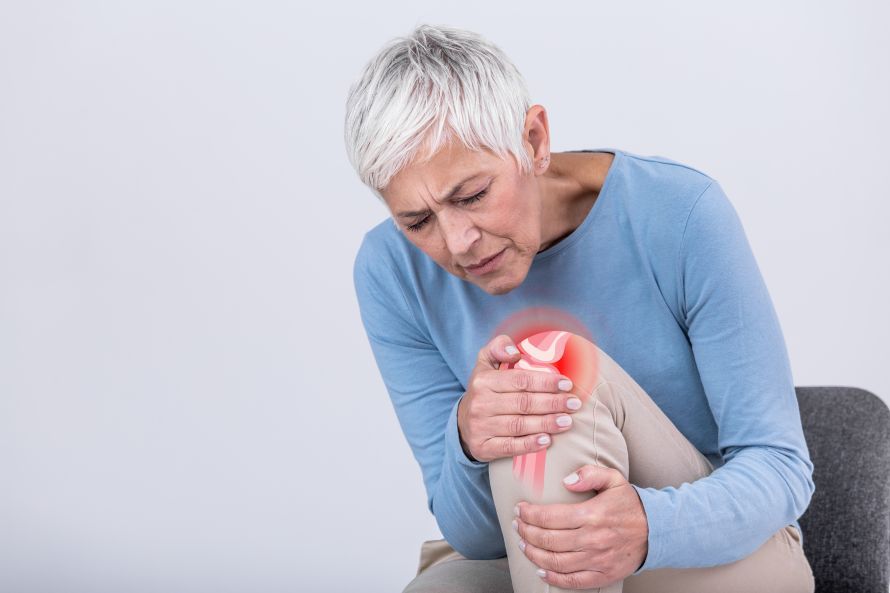 Frau mit Arthrose Γυναίκα με αρθρίτιδα