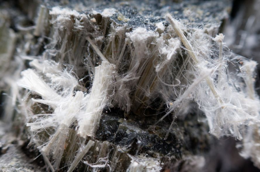 Hauchdünne Asbestfasern Ultra-thin asbestos fibers
