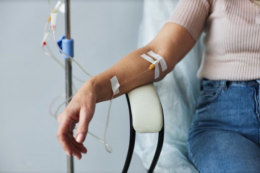 Infusion bei Chemotherapie