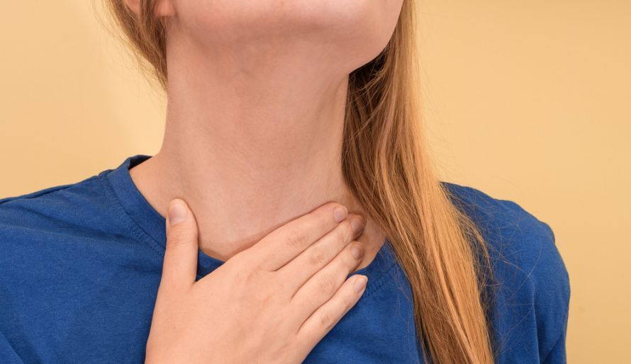 A woman's trachea