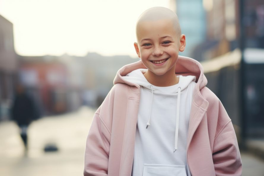 Child with leukemia