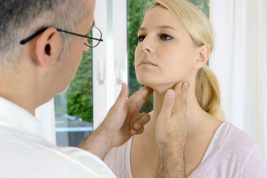 Lymphknotenschwellung bei einem Lymphom Lymphknotenschwellung bei einem Lymphom