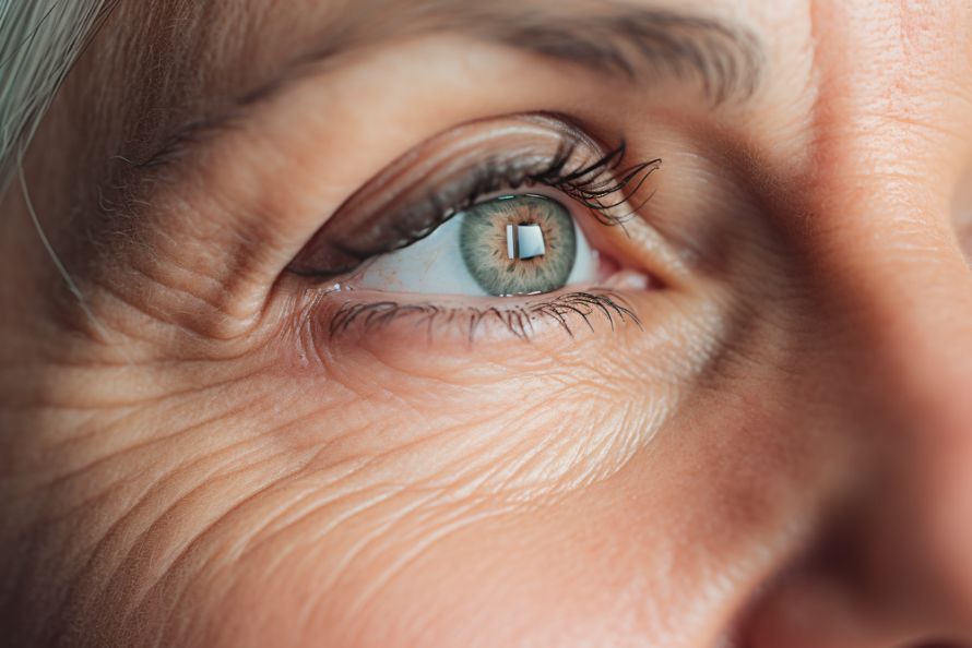 Auge einer Frau