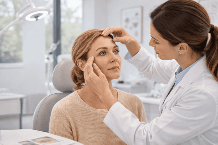 Augenheilkunde_Lidchirurgie-Browlift Ophthalmology_Eyelid Surgery - Brow Lift