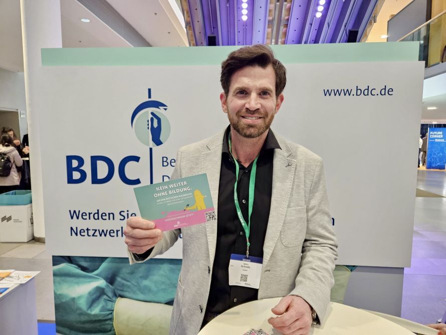 FOTO BDC Stand beim Deutschen Chirurgen Kongress (DCK 2025) in München ΦΩΤΟΓΡΑΦΙΑ: Περίπτερο της BDC στο Γερμανικό Συνέδριο Χειρουργών (DCK 2025) στο Μόναχο