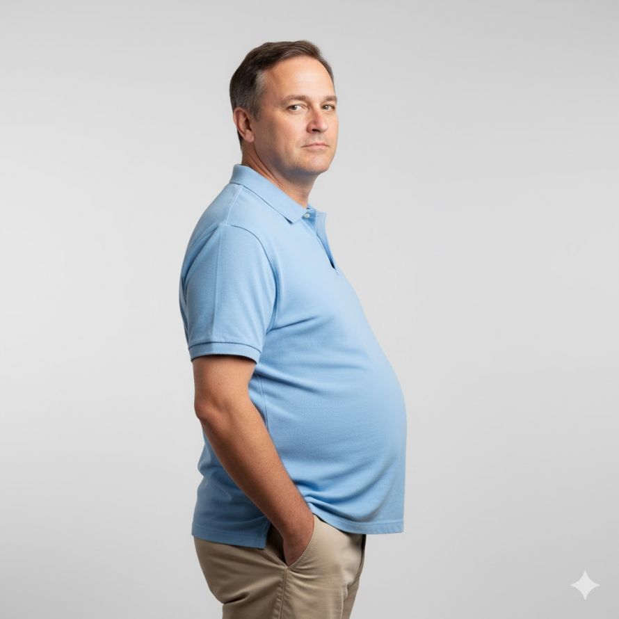 Obese man_Generated by AI