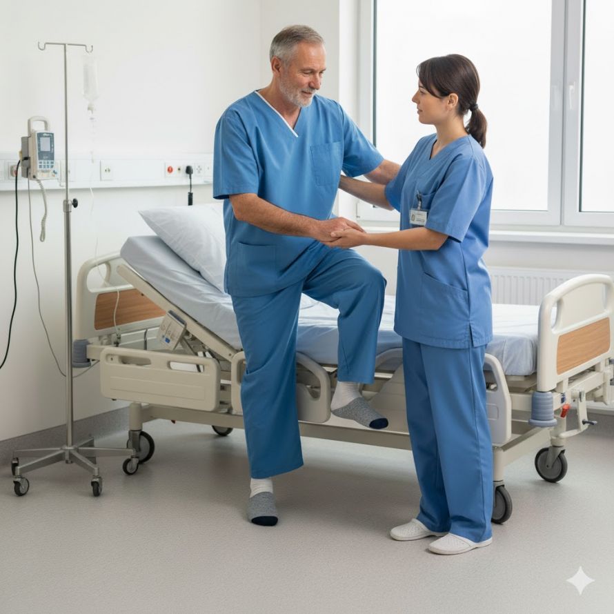 Foto Patienten sind schneller mobil_KI generiert