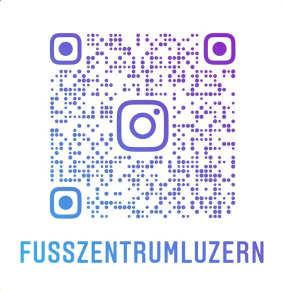 QR Code Instagram Fusszentrum Luzern - Dr. Krapf QR Code Instagram Dr. Krapf - Ausschnitt