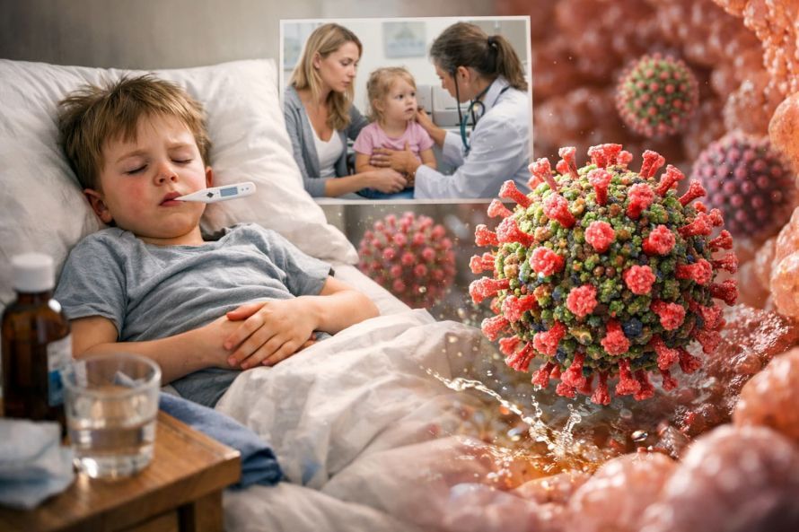 Rotavirus und die Auswirkungen auf Kinder_KI generiert Rotavirus and Its Effects on Children_Generated by AI
