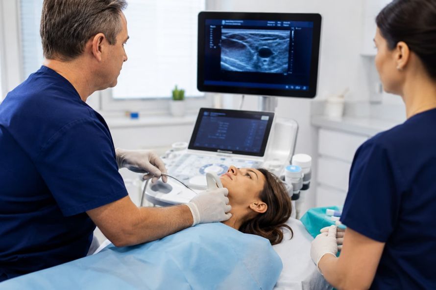 Thermoablation der Schilddrüse Θερμοαφαίρεση του θυρεοειδούς
